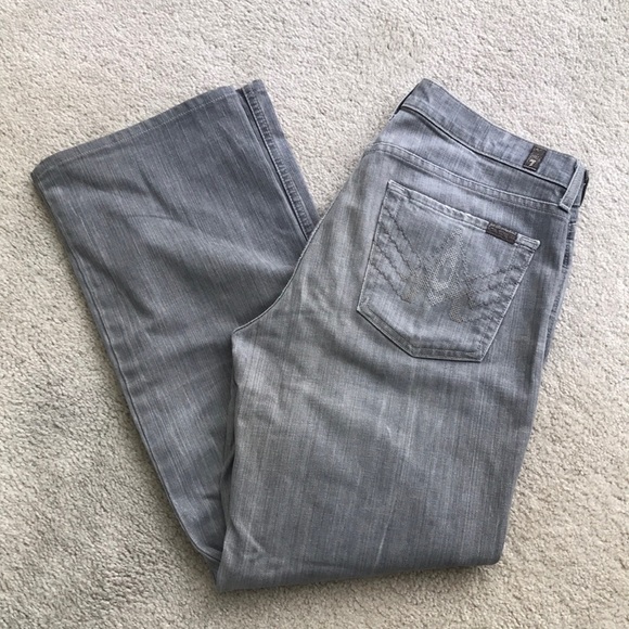 7 For All Mankind Other - 7 For All Mankind Jeans ‘A’ Pocket Relaxed Light Grey Size 34